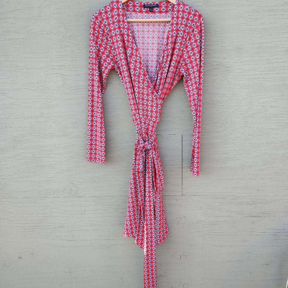 Pattern Banana Republic Wrap Dress